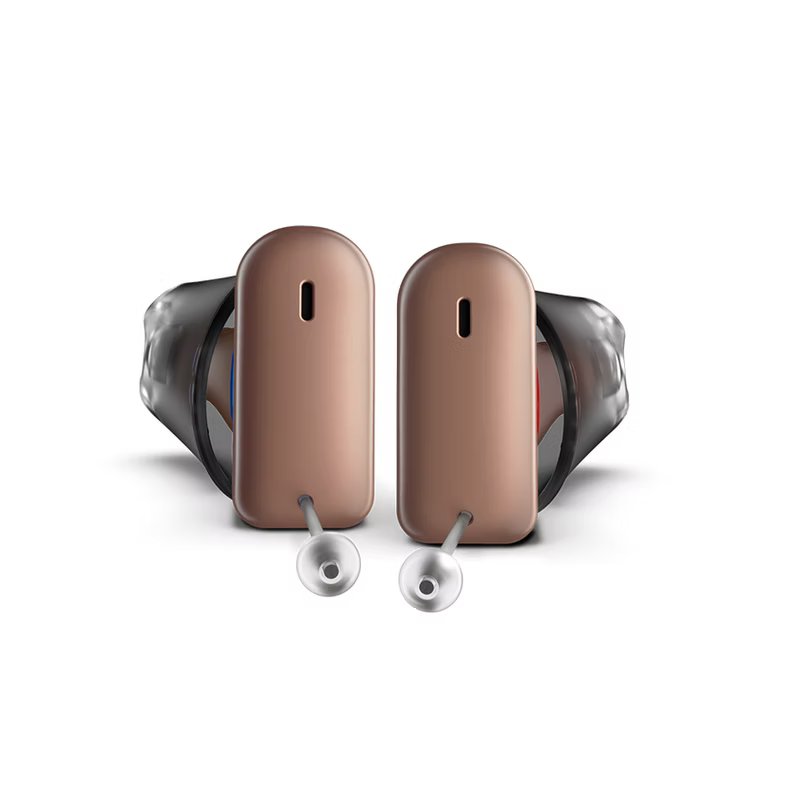 Et par Signia Silk høreapparater i beige